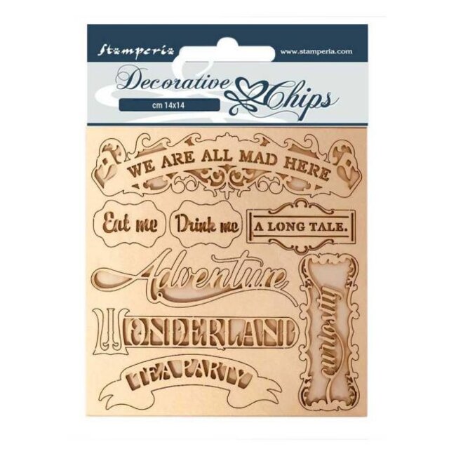 Stamperia Decorative chips 14x14 cm - Alice frames