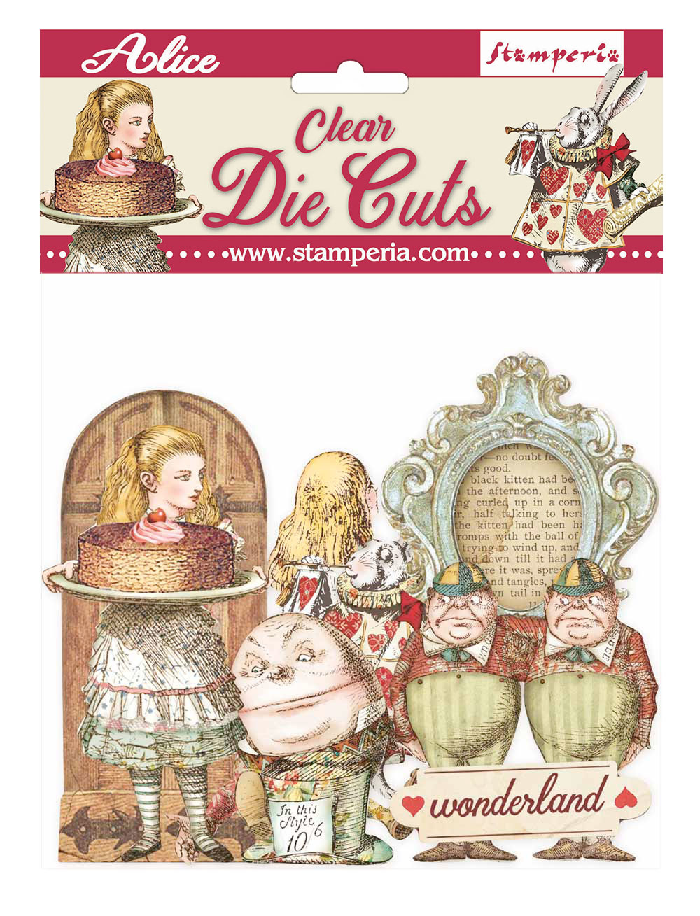 Stamperia Clear Die cuts - Alice through the looking glass