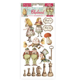 Stamperia Chipboard 15x30 cm - Alice through the looking glass
