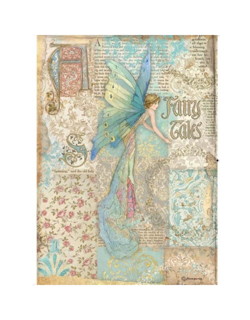 Stamperia A4 Rice paper packed - Sleeping Beauty fairy tales