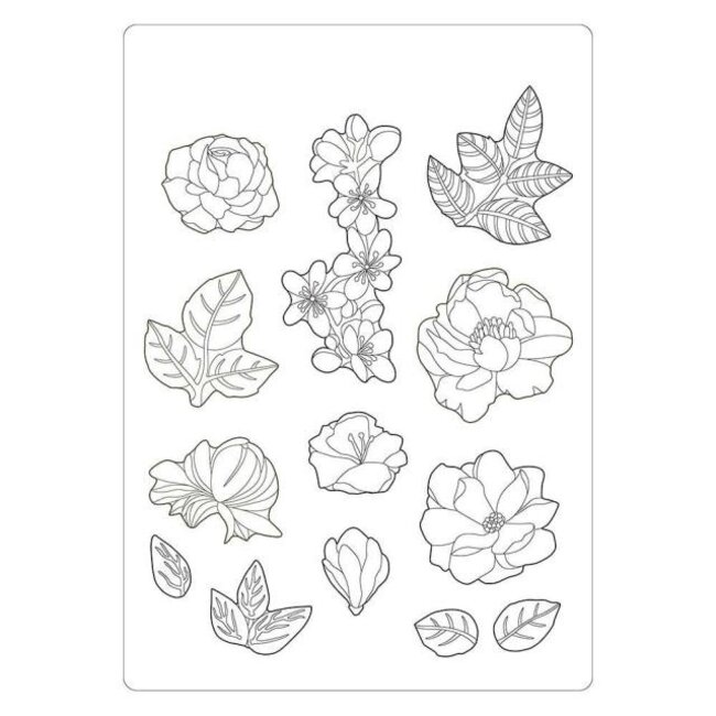 Stamperia Soft Mould A5 - Celebration flowers