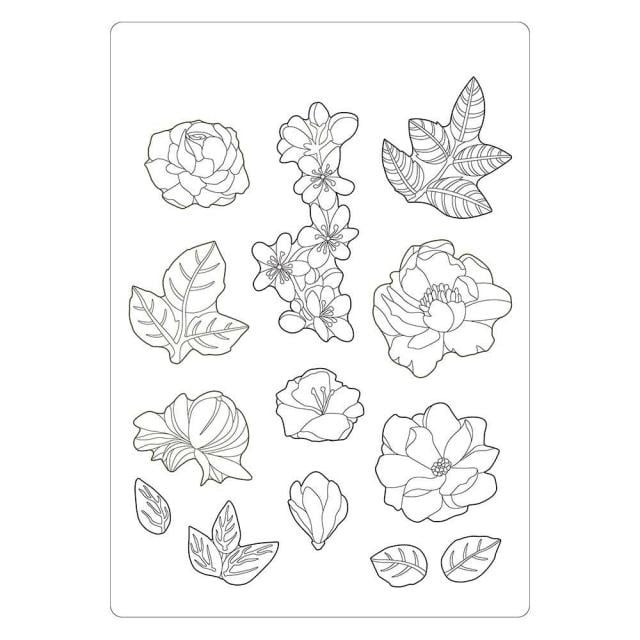 Stamperia Soft Mould A5 - Celebration flowers