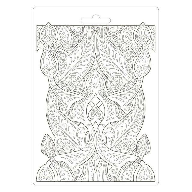 Stamperia Soft Mould A5 - Romantic Horses saddle pattern