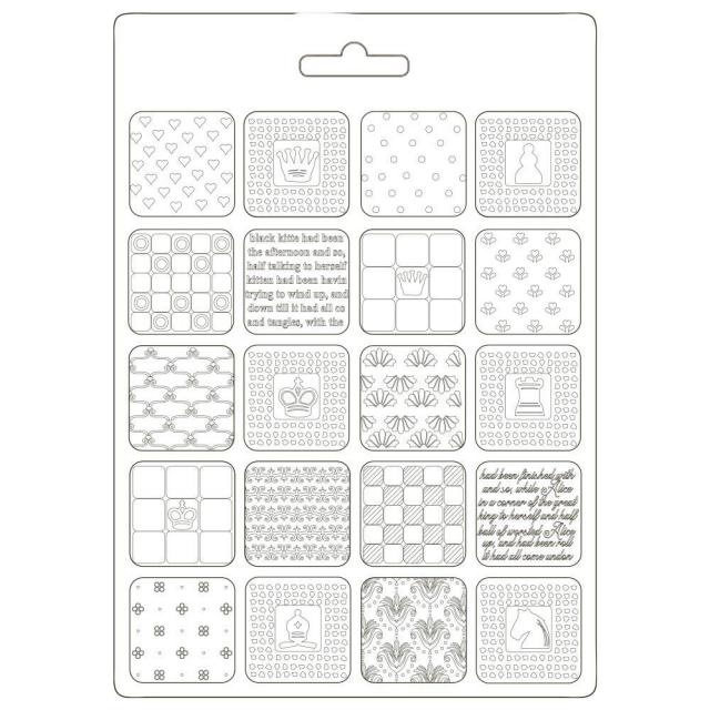 Stamperia Soft Mould A5 - Alice patchwork