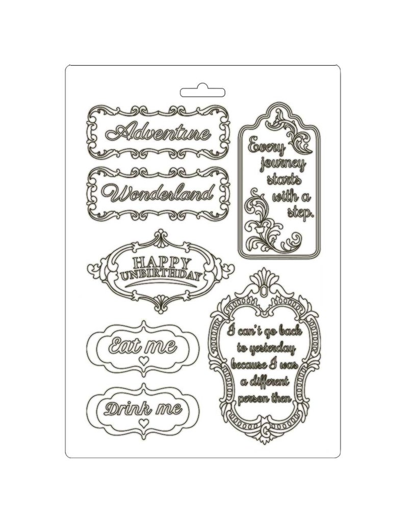 Stamperia Soft Mould A5 - Alice in Wonderland plates