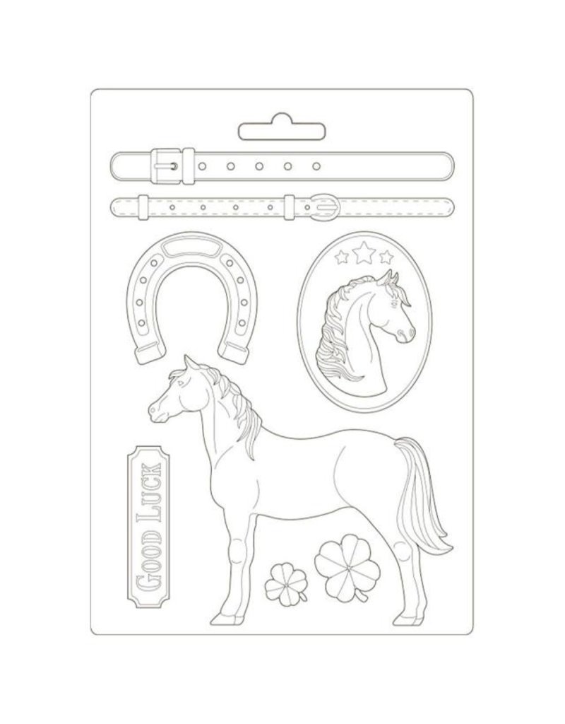 Stamperia Soft Mould A4 - Romantic Horses