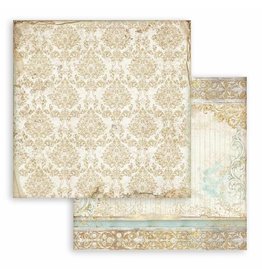 Stamperia Scrapbooking paper double face - Sleeping Beauty texture gold