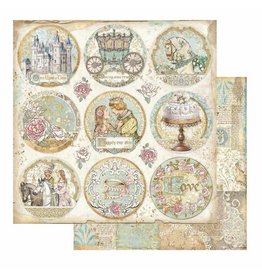 Stamperia Scrapbooking paper double face - Sleeping Beauty rounds