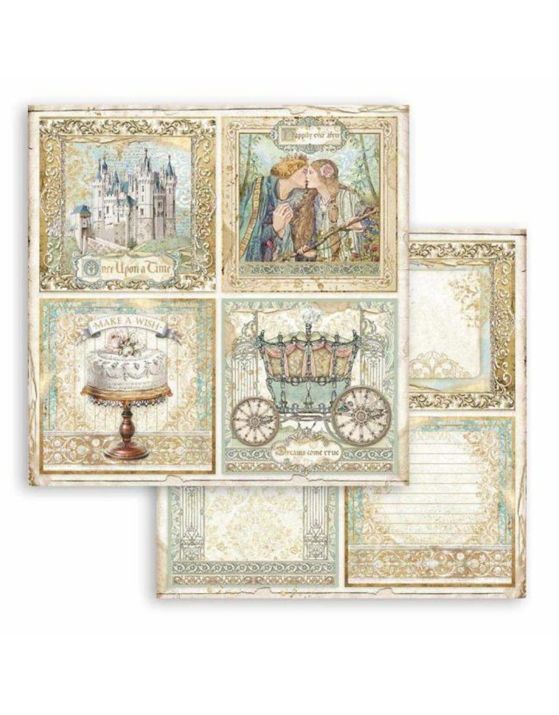 Stamperia Scrapbooking paper double face - Sleeping Beauty 4 cards