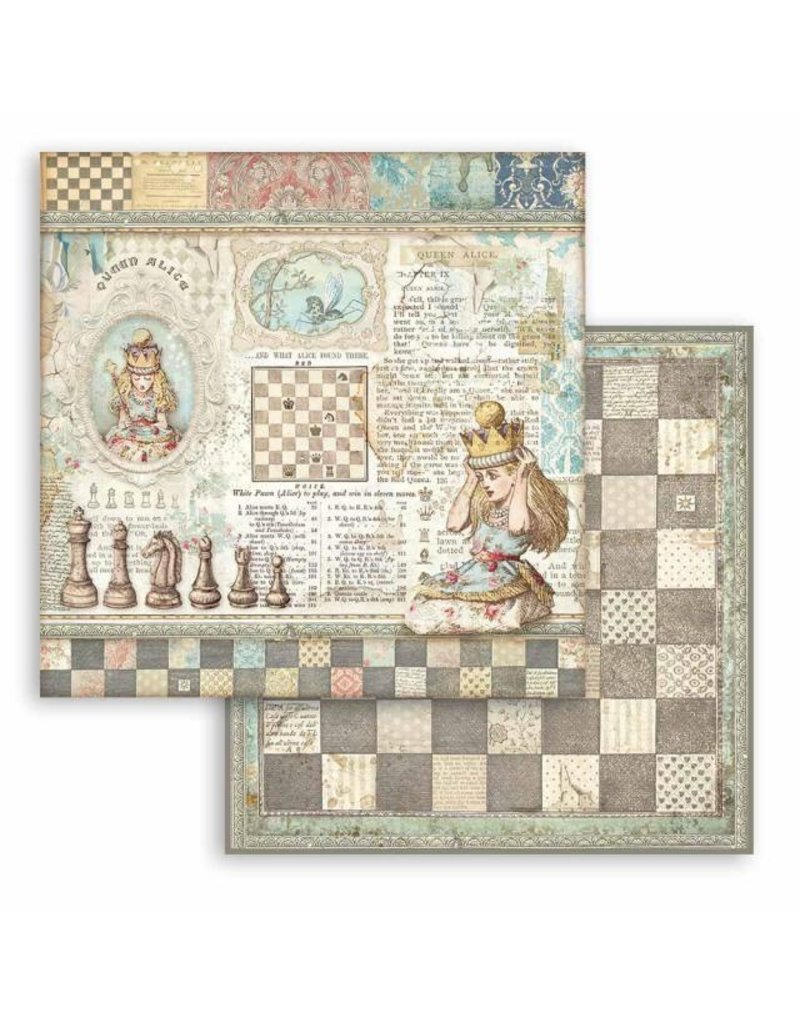 Stamperia Scrapbooking paper double face - Queen Alice