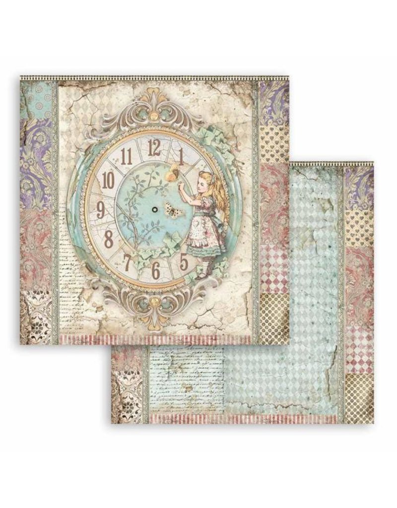 Stamperia Scrapbooking paper double face - Clock