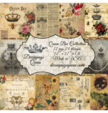 Decoupage Queen Queen Bee, Decoupage Queen scrapbook sets feature 24 designs,