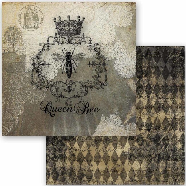 Decoupage Queen Queen Bee, Decoupage Queen scrapbook sets feature 24 designs,