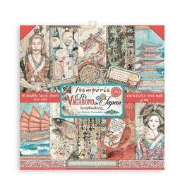 Stamperia Scrapbooking Extra small Pad 10 sheets cm 15,24x15,24 (6"x6") - Sir Vagabond in Japan