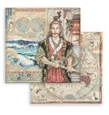 Stamperia Scrapbooking Double face sheet - Sir Vagabond in Japan samurai