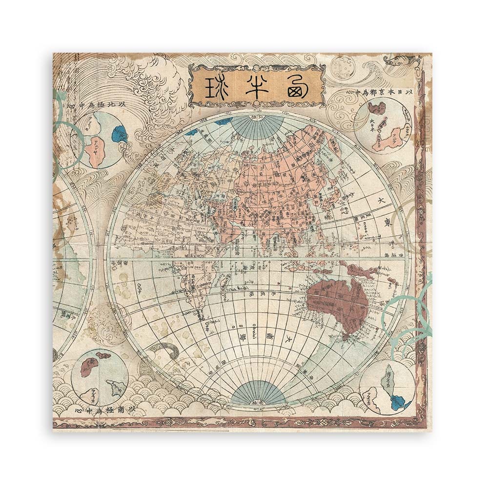 Stamperia Scrapbooking Double face sheet - Sir Vagabond in Japan samurai