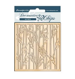 Stamperia Decorative chips cm 14x14 - Sir Vagabond in Japan bamboo