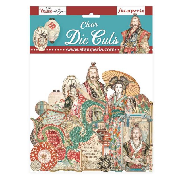 Stamperia Clear Die cuts - Sir Vagabond in Japan coloured