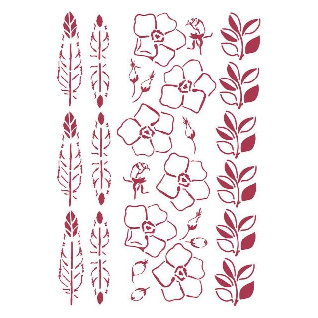 Stamperia Stencil G cm 21x29,7 - Romantic Christmas borders