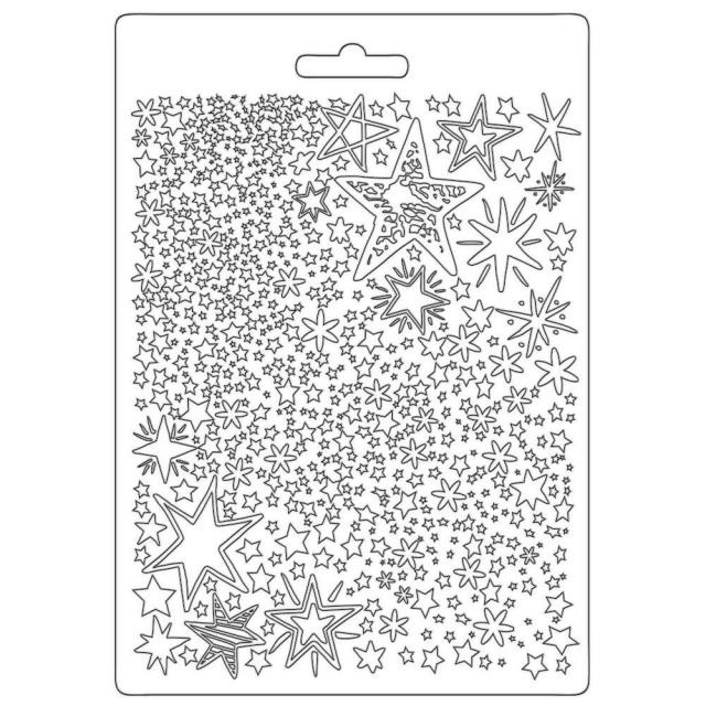 Stamperia Soft Mould A5 - Christmas Patchwork stars