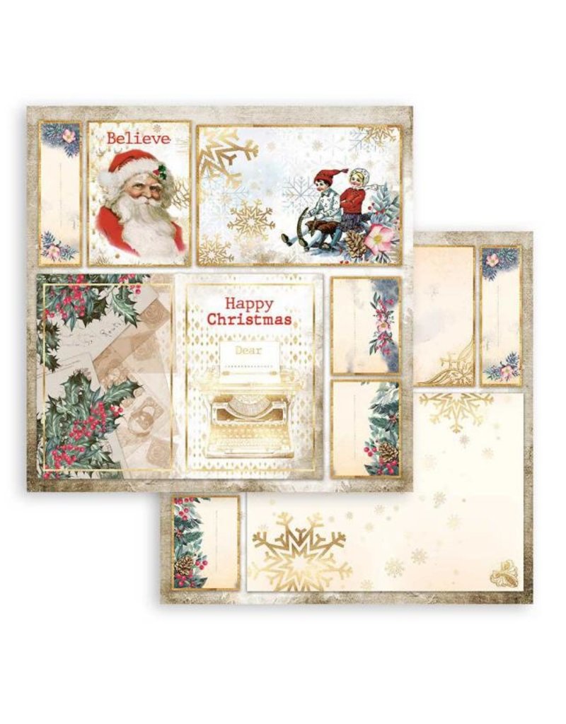 Stamperia Scrapbooking Double - Romantic Christmas Santa Claus