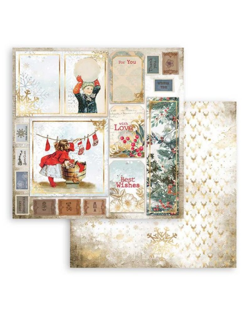 Stamperia Scrapbooking Double - Romantic Christmas cards