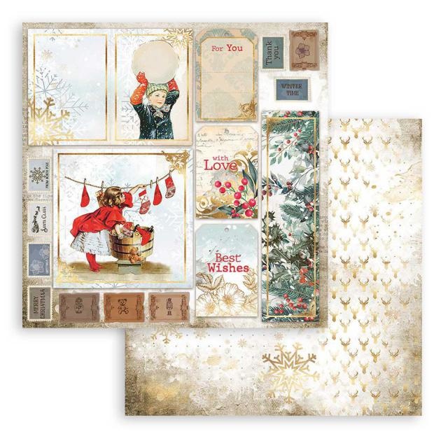 Stamperia Scrapbooking Double - Romantic Christmas cards