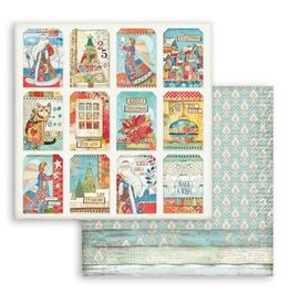 Stamperia Scrapbooking Double face sheet - Christmas Patchwork cards