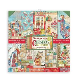 Stamperia Scrapbooking Pad 10 sheets cm 30,5x30,5 (12"x12") - Christmas Patchwork