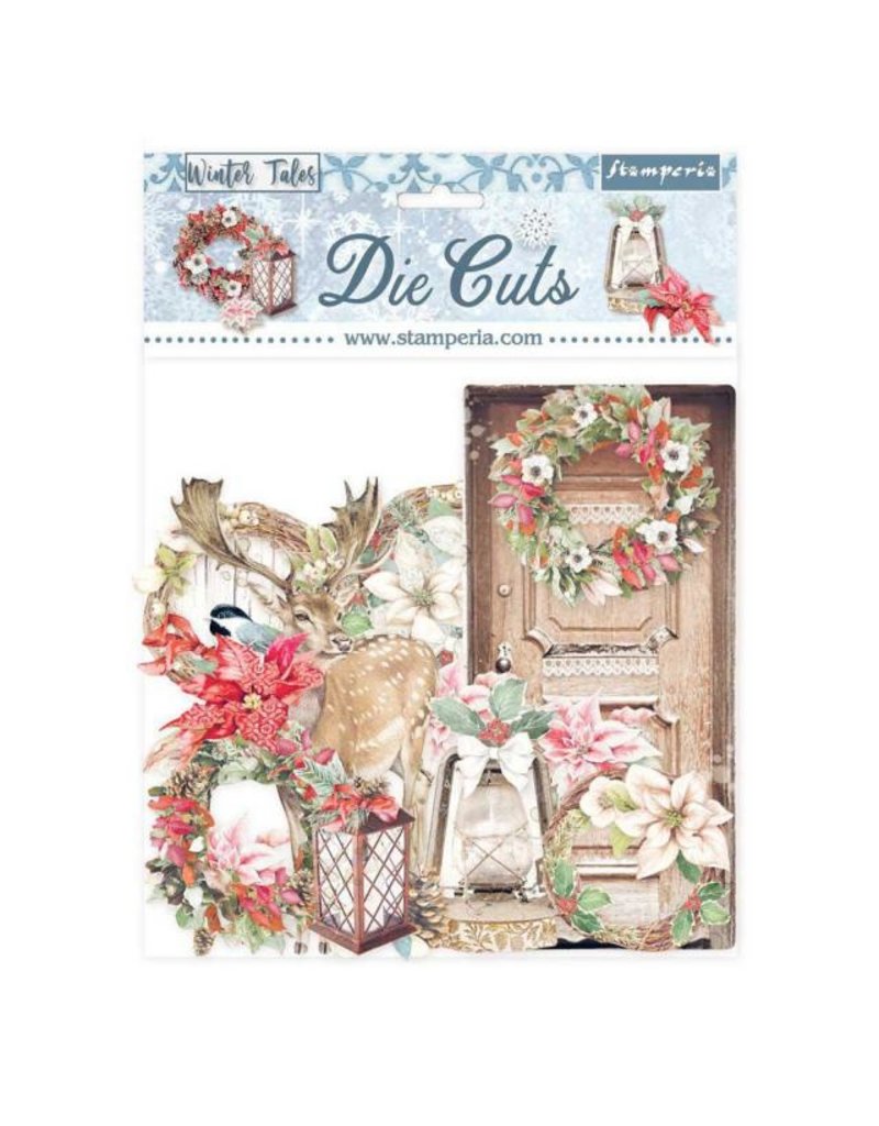 Stamperia Die cuts assorted - Winter Tales Christmas elements