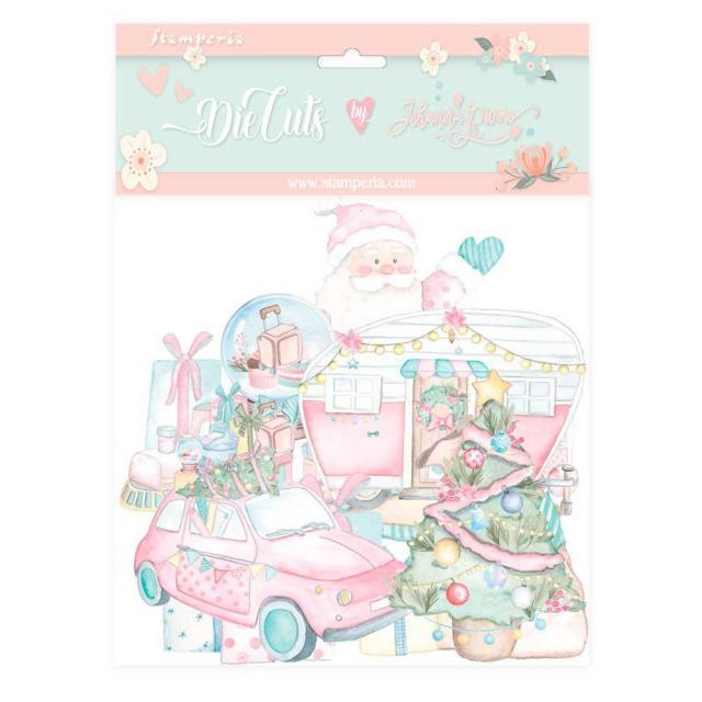 Stamperia Die cuts assorted - Christmas rose