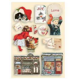 Stamperia Colored Wooden shape A5 - Romantic Christmas