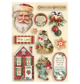 Stamperia Colored Wooden shape A5 - Classic Christmas