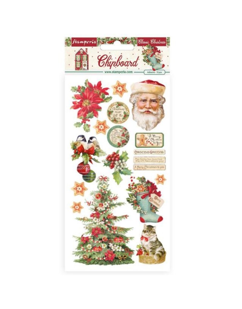 Stamperia Chipboard cm 15x30 - Classic Christmas