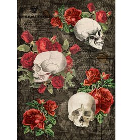 Decoupage Queen Gothic Skulls