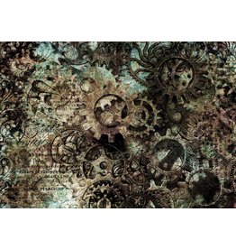 Decoupage Queen Abstract Gears