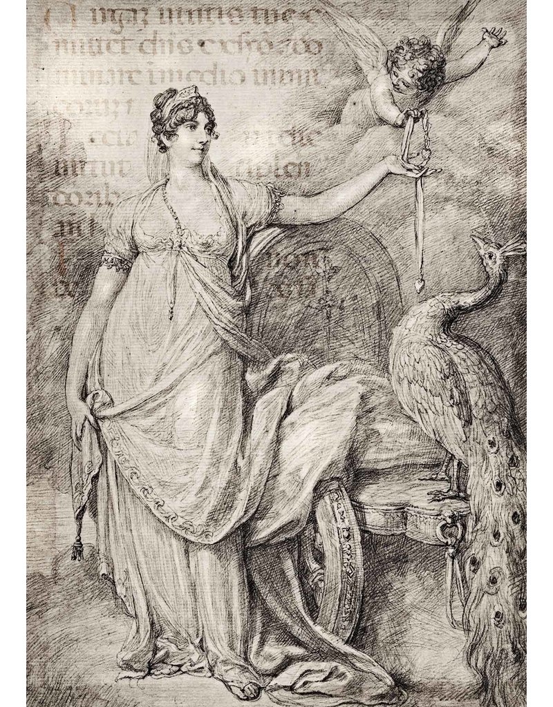 Decoupage Queen Juno and Cupid