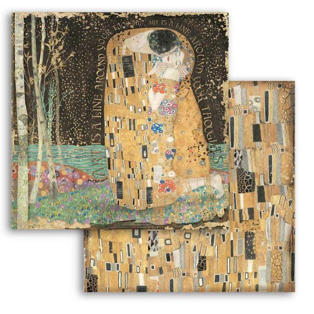 Stamperia Scrapbooking Double face sheet - Klimt the Kiss