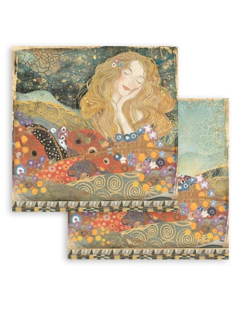 Stamperia Scrapbooking Double face sheet - Klimt from the Beethoven Frieze