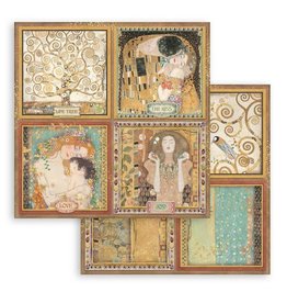 Stamperia Scrapbooking Double face sheet - Klimt 4 cards