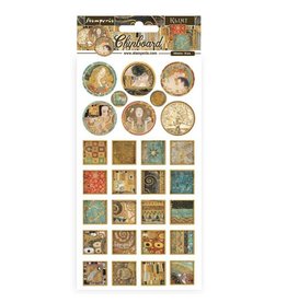 Stamperia Chipboard cm 15x30 - Klimt squares and rounds