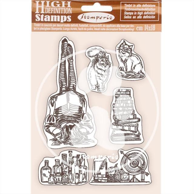 Stamperia HD Natural Rubber Stamp cm 14x18 - Lady Vagabond Lifestyle air ship