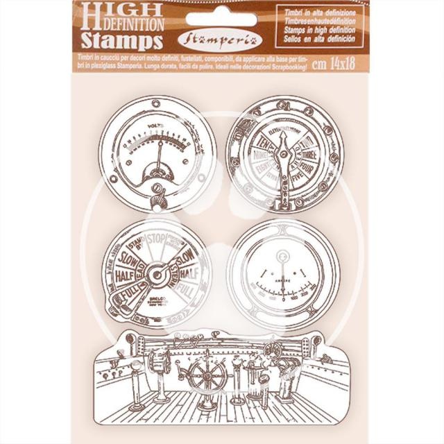 Stamperia HD Natural Rubber Stamp cm 14x18 - Lady Vagabond Lifestyle enginess