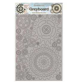 Stamperia A4 Greyboard 2 mm - Lady Vagabond Lifestyle gears gauge