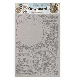 Stamperia A4 Greyboard 2 mm Vagabond Lifestyle alarm clock