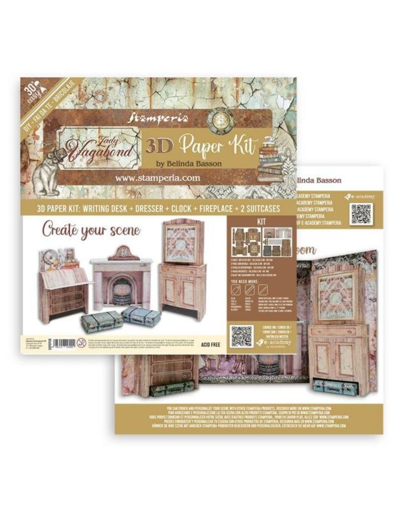 Stamperia 3D Paper Kit - Lady lifestyle