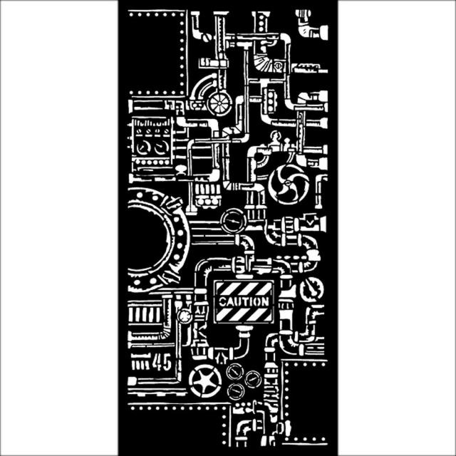 Stamperia Thick stencil cm 12X25 - Lady Vagabond Lifestyle control room