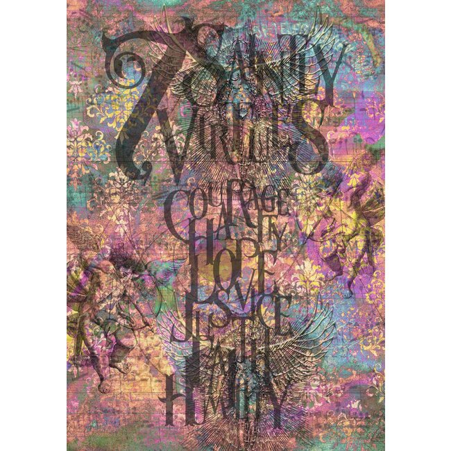 Decoupage Queen Hobbilicious 7 Saintly Virtues