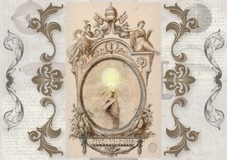 Decoupage Queen Dainty and the Queen the Lightbulb Moment