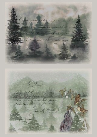 Decoupage Queen Dainty and the Queen Letters from Home